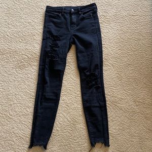 American Eagle Black Hi-Rise Jeggings - size 4